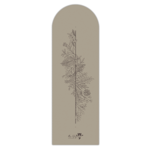 Mata do jogi z kauczuku PU frosted- PRO Flower Tree kremowa 5 mm