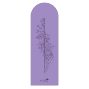 Mata do jogi z kauczuku PU frosted- PRO Flower Tree lawenda 5 mm